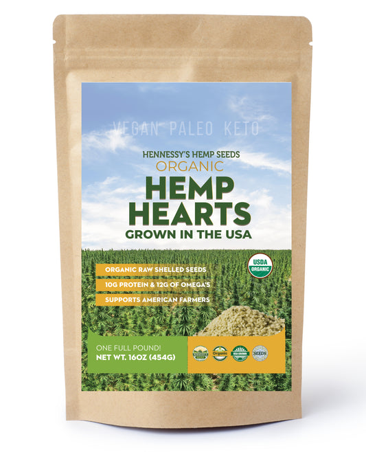 Hennessy Organic Hemp Hearts 1LB Pouch